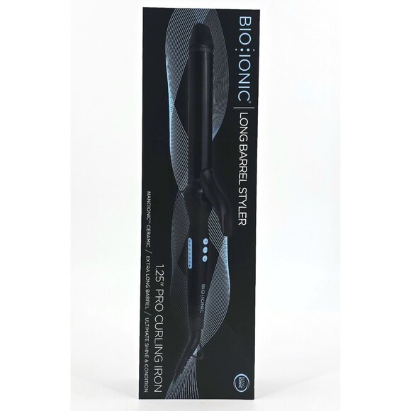 Bio Ionic 1.25 Long Barrel Styler Curling Iron Curling Wand Adjustable Heat - Picture 4 of 11